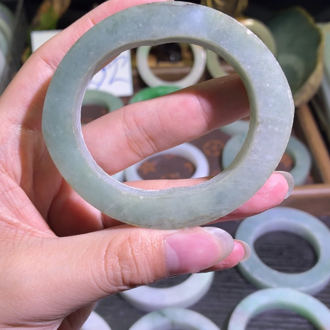 定制翡翠未镶嵌缅甸翡翠A货手镯毛胚定制