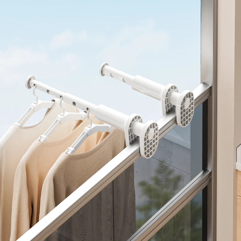 旅行晾衣架便携式旅游出差酒店室内折叠挂衣架免打孔伸缩晾晒神器
