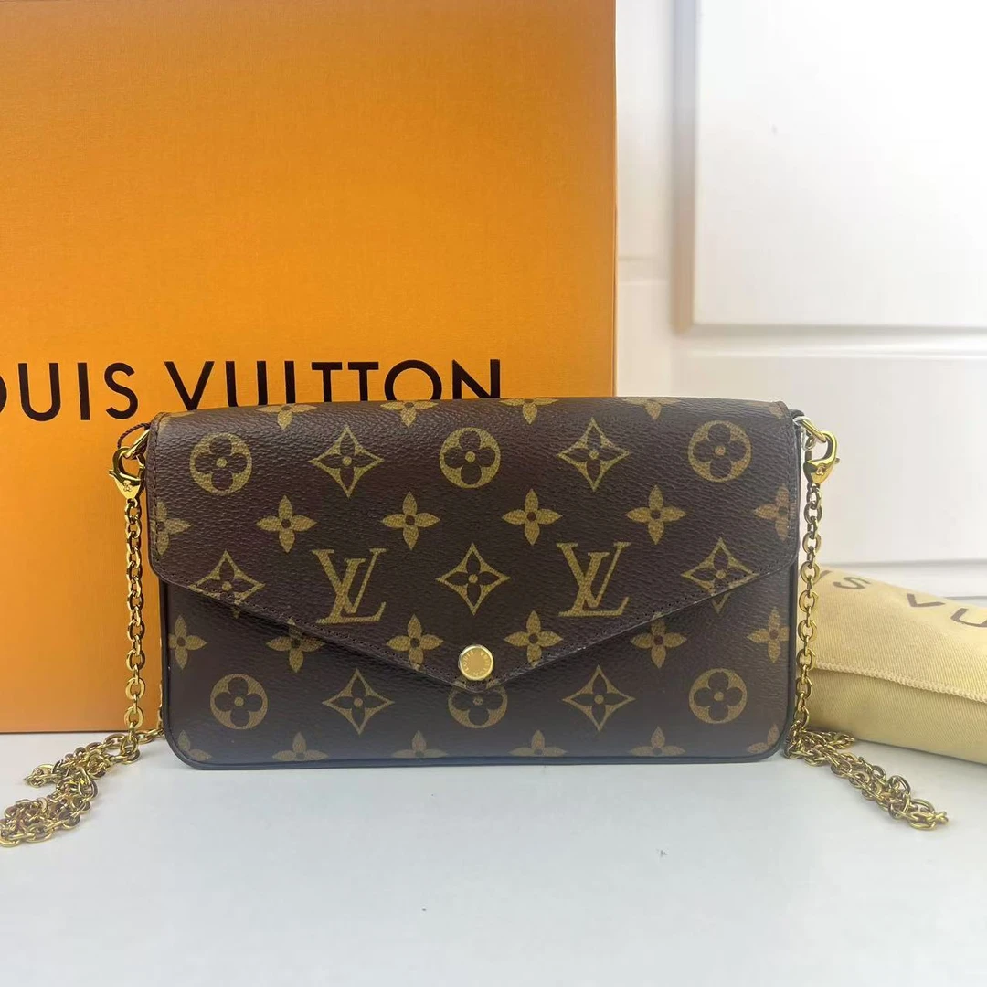 95新 LouisVuitton/路易威登 玺越奢品  老花三合一信封包 LM2243