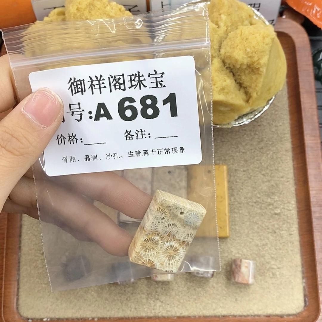 硅化珊瑚（珊瑚玉）颈饰未镶嵌闪****?