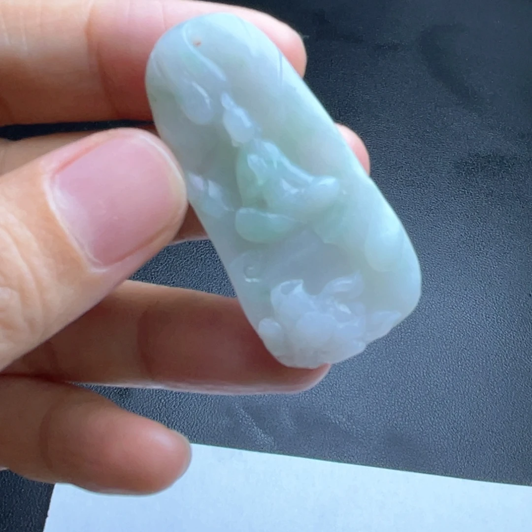 定制翡翠未镶嵌翡翠吊坠