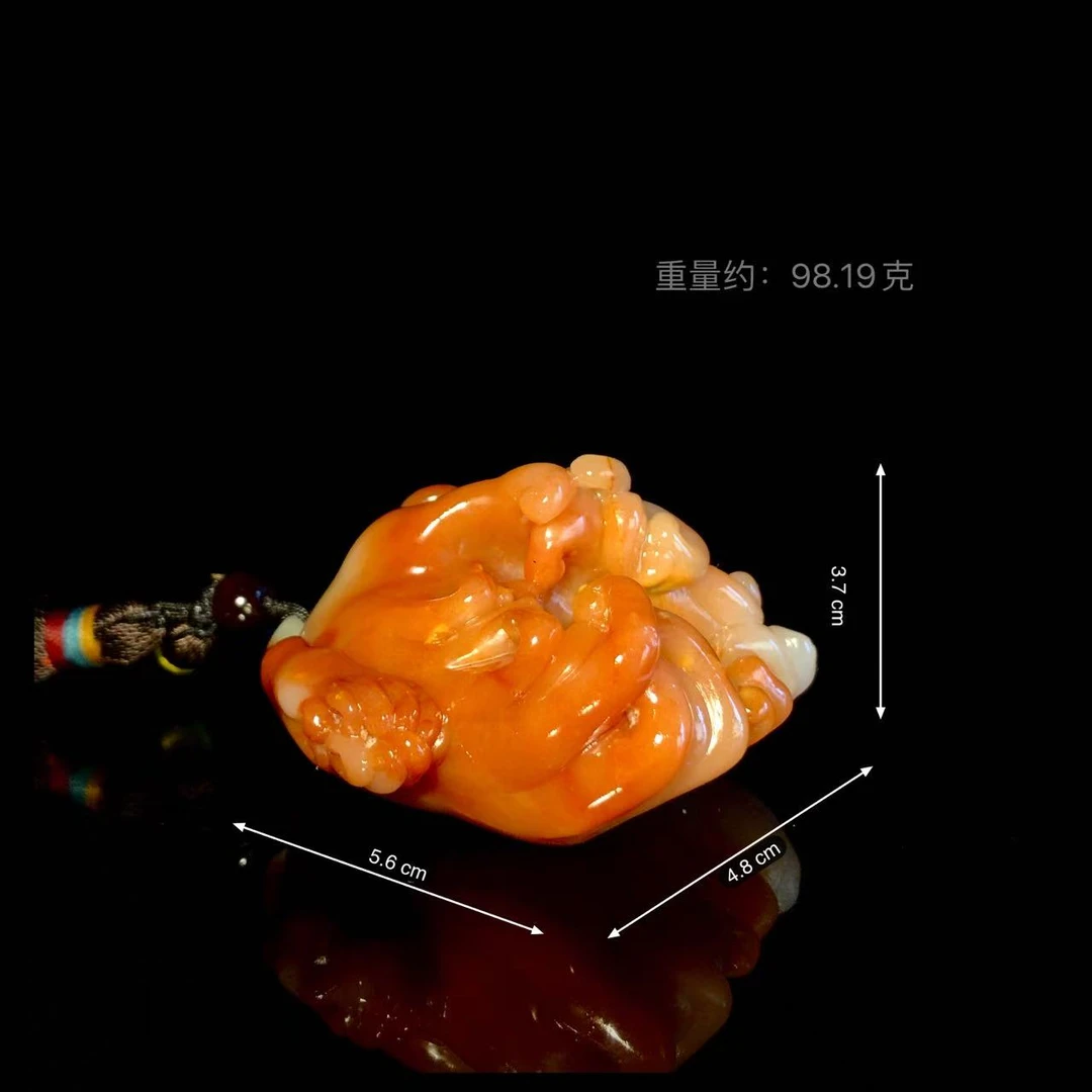 芙蓉石《福寿》把件0913GYZX42