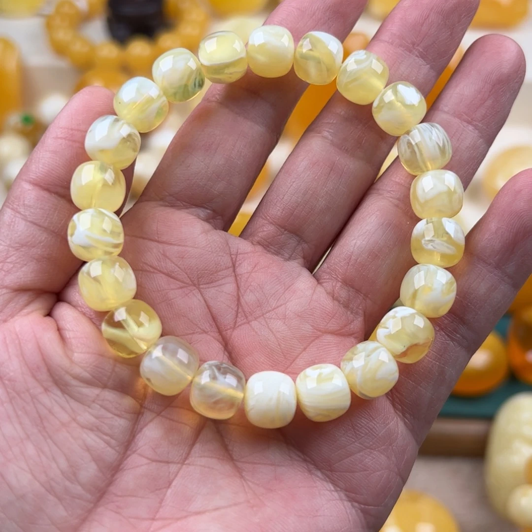 蜜蜡未镶嵌颈饰纯天然琥珀蜜蜡无优化