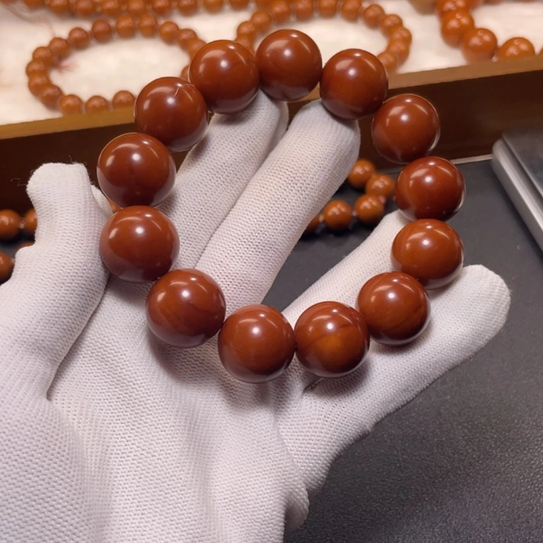 橄榄核手串1.78➕树王全品铁核小孔有泛油