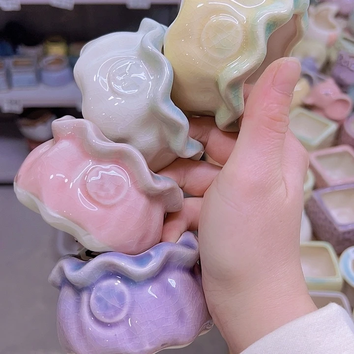 红陶陶瓷花盆当场满12包邮