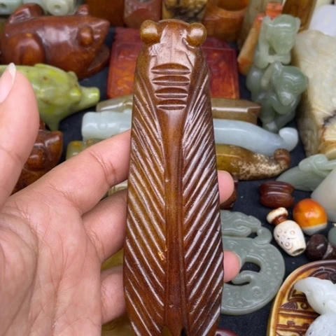 蛇纹石玉未镶嵌颈饰61