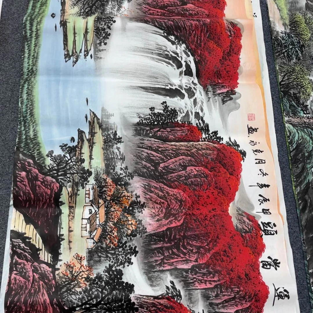 国画山水手绘作品
