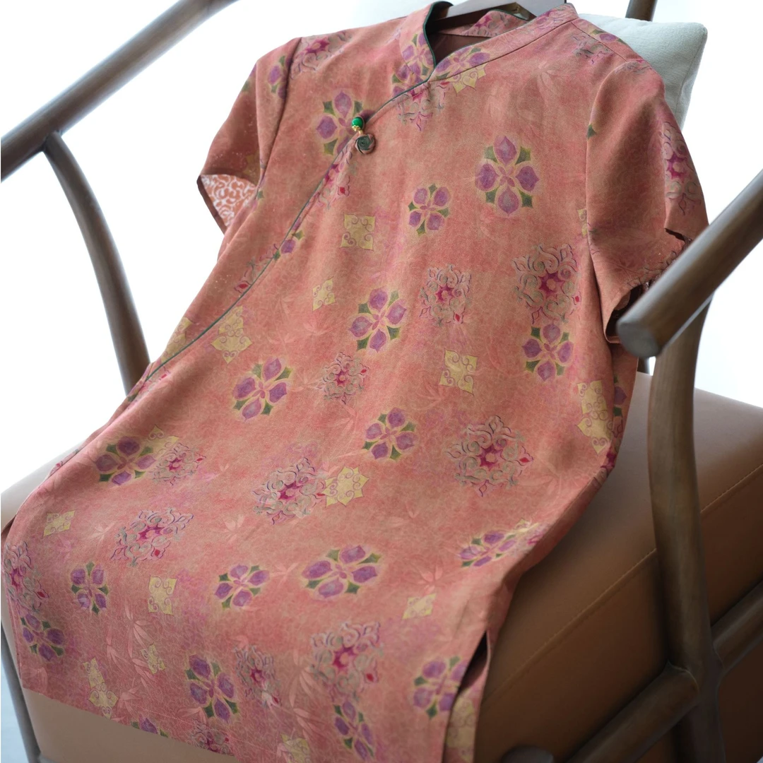 『月笙』新中式满分桑蚕丝国风短袖DHSC5302