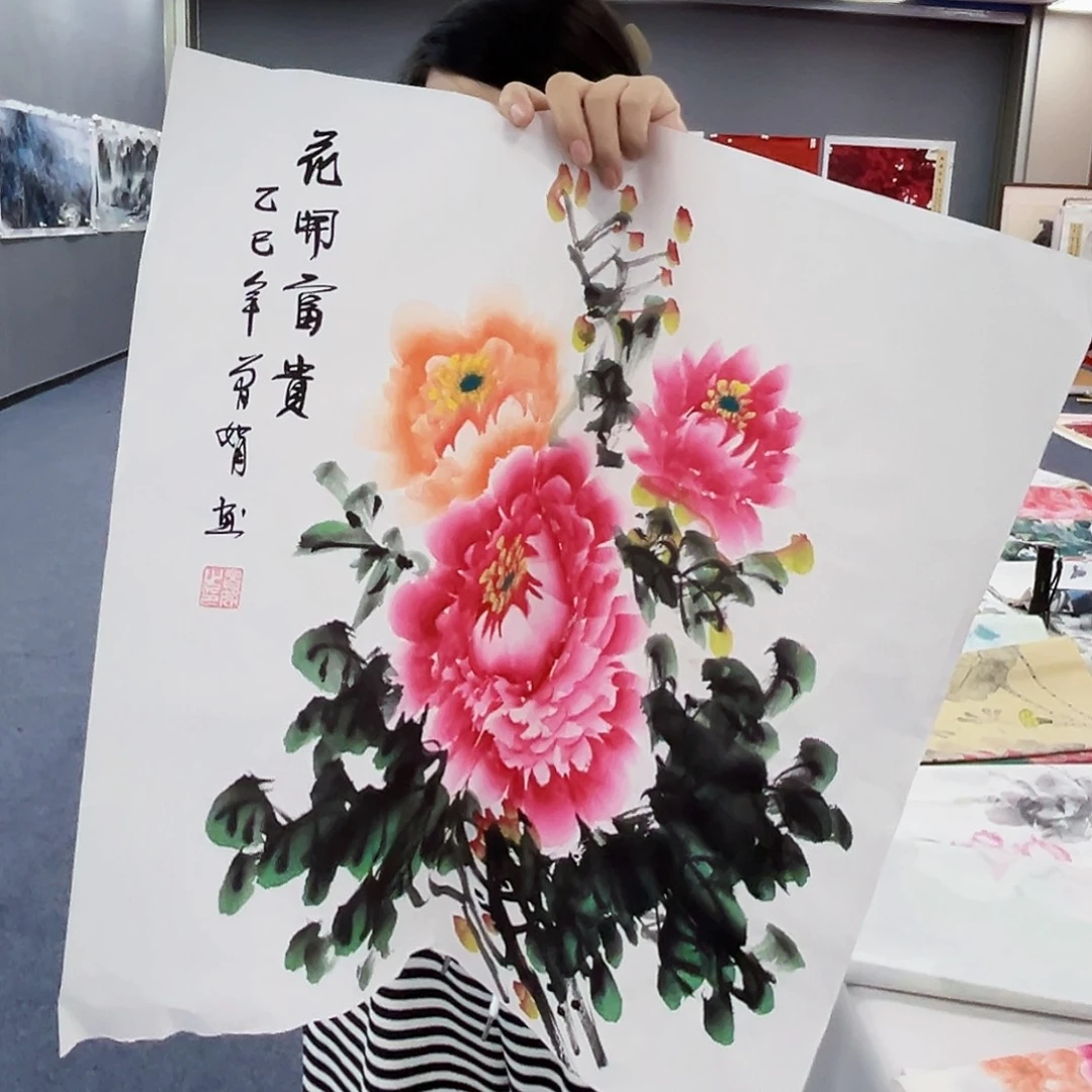 国画事事顺心如意万事如意万事