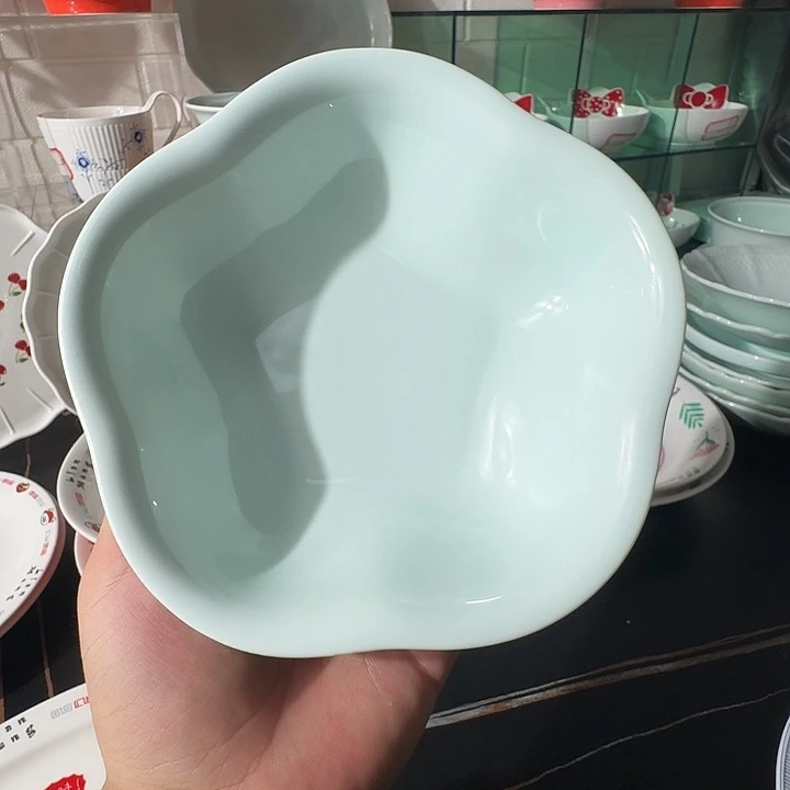 7.5梅花碗（影青）联盟陶瓷