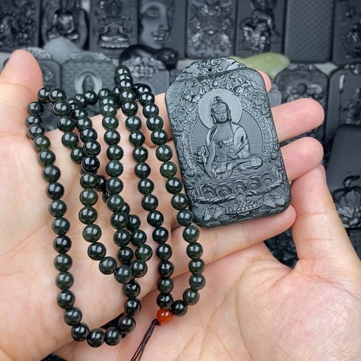 颈饰未镶嵌和田玉遛****孩