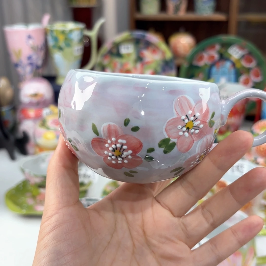 景德镇手绘高温釉下彩陶瓷茶具