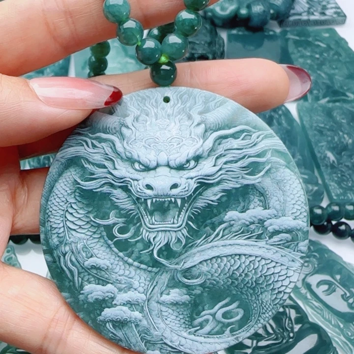 翡翠未镶嵌颈饰多样性发货天然A货翡翠