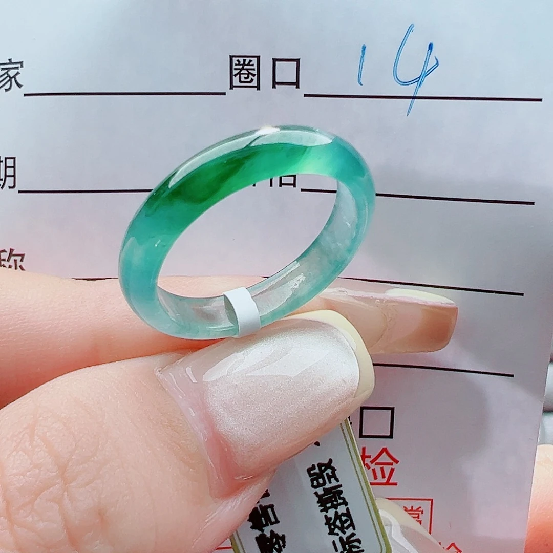 未镶嵌戒指翡翠思*戒圈
