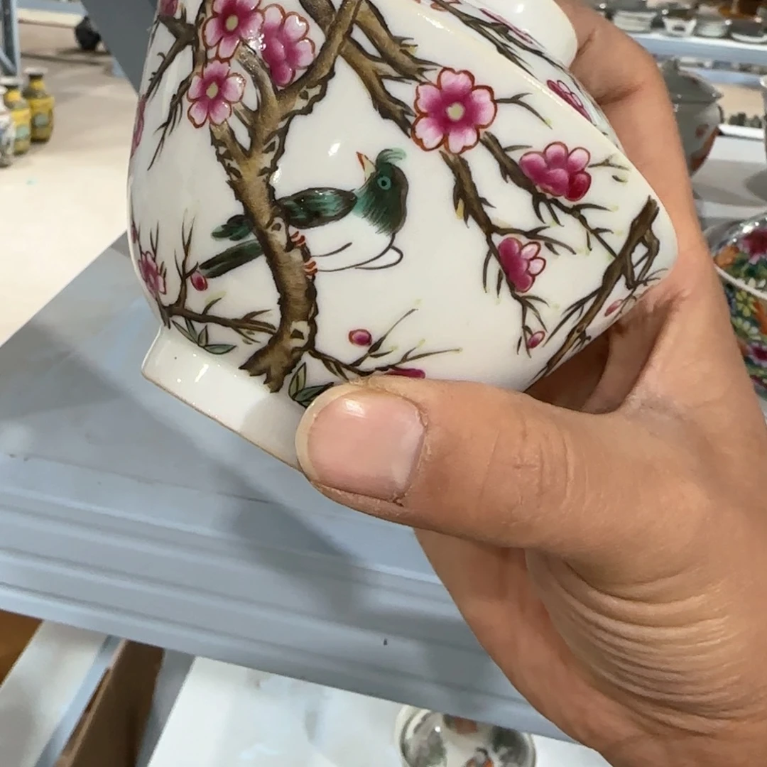 瓷片摆件手绘瓷器全部处理