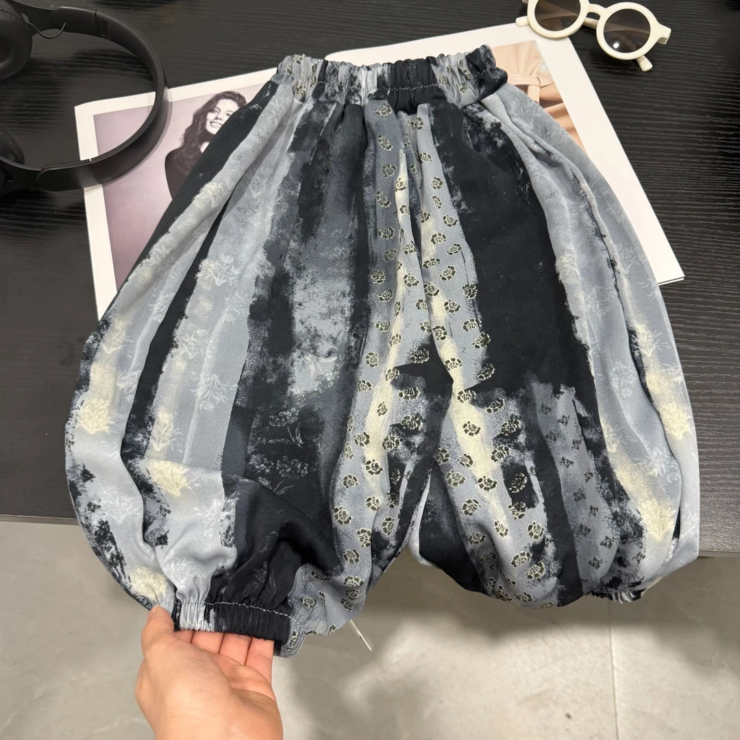 【爆款防蚊裤】2025夏季新款防蚊裤顿顿裤男女童复古碎花休闲裤