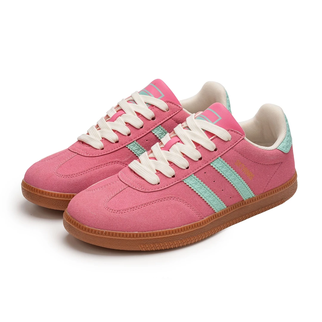 【Z02】休闲鞋情侣皮革拼接板鞋透气低帮德训鞋百搭耐磨显白显瘦