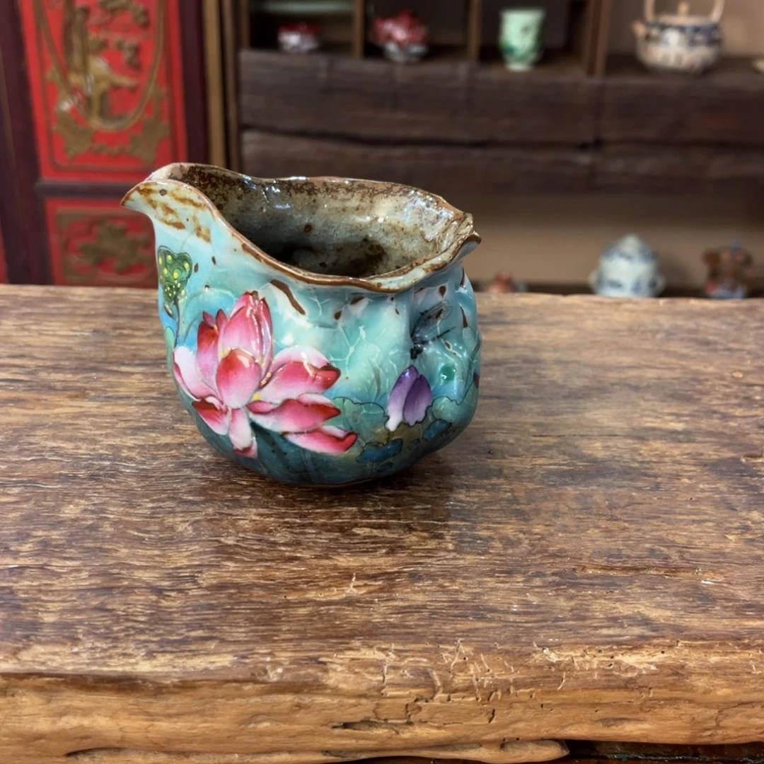 柴烧手工手绘陶瓷
