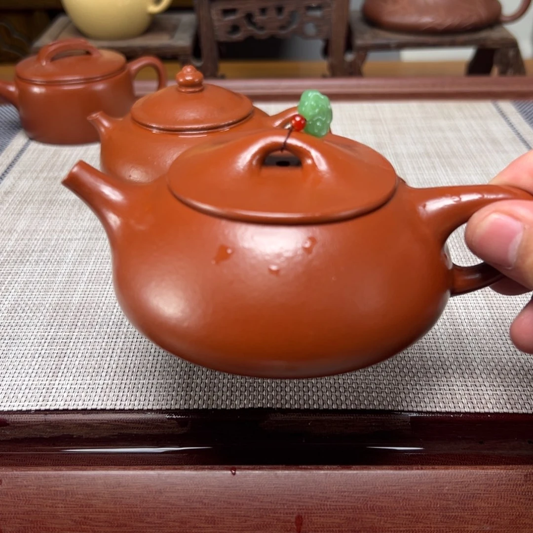 花***豆紫砂壶正品无瑕疵款0