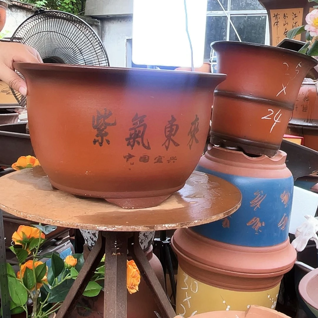 35紫气东来花盆紫砂花盆
