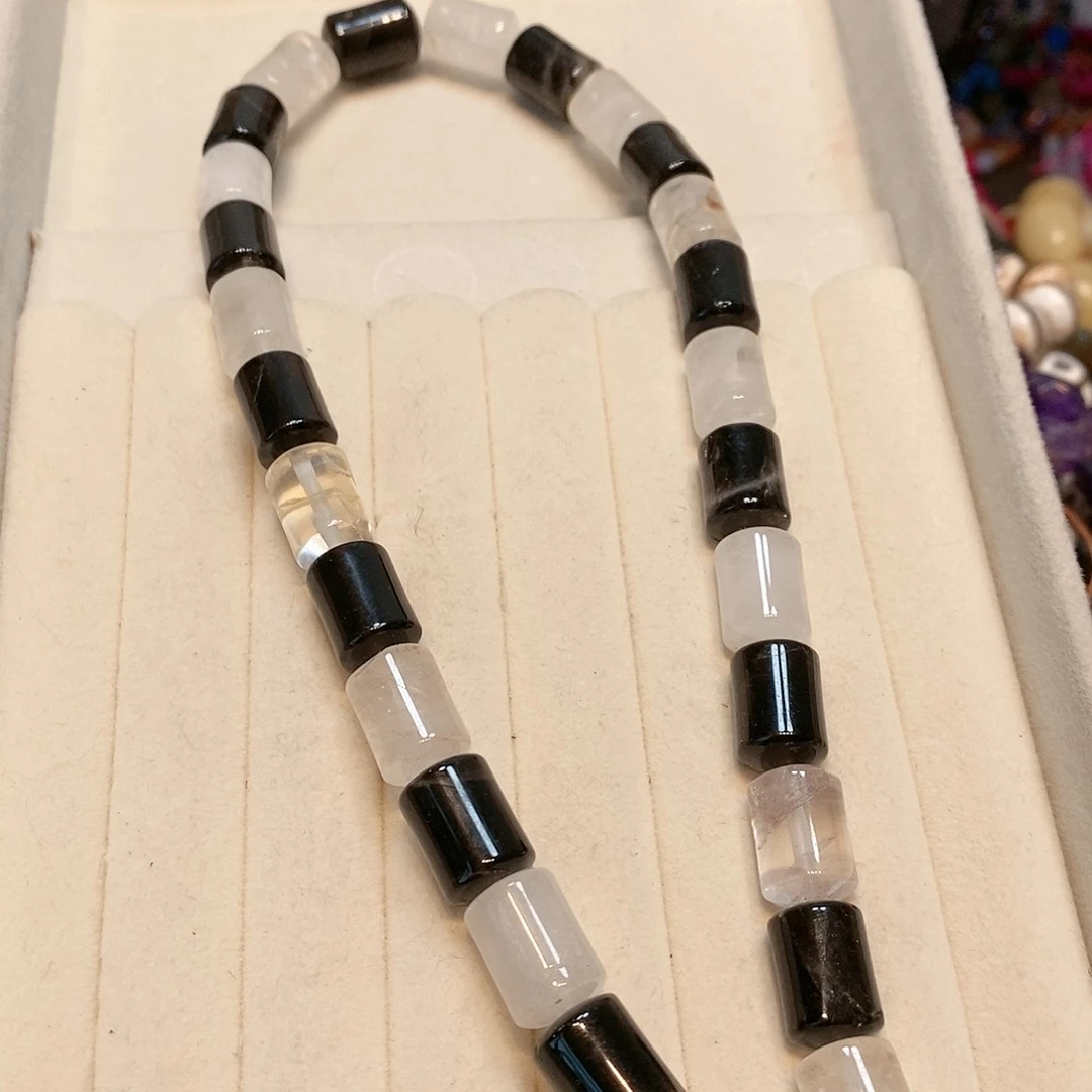 散珠玛瑙/玉髓水晶➕茶晶桶一条