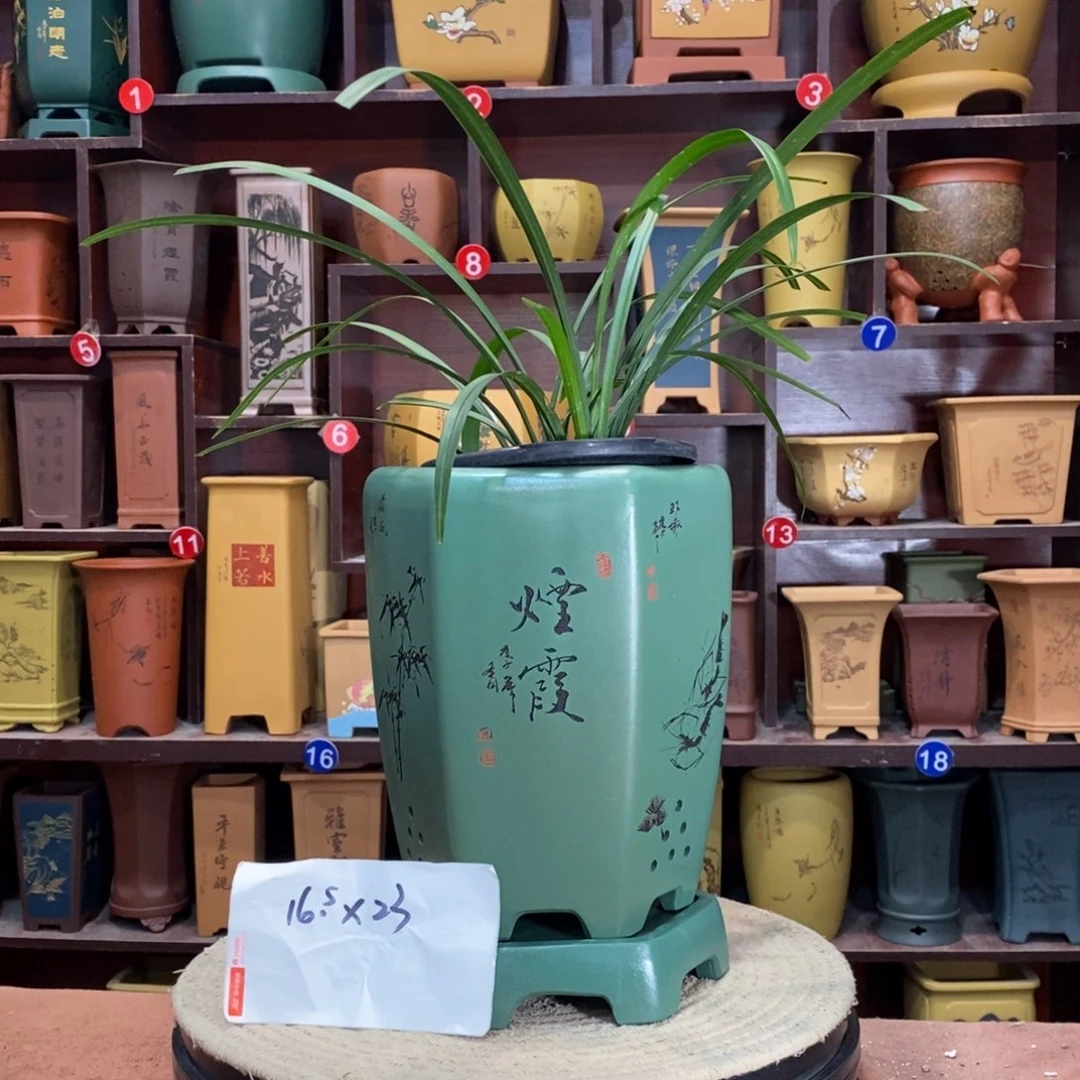 紫砂艺术紫砂花盆