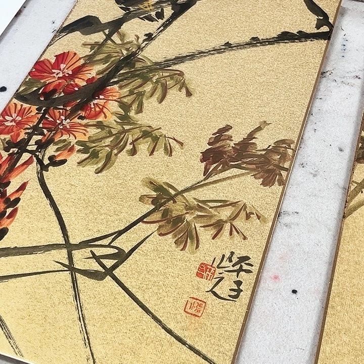 国画绘画作品多次参加全国美展