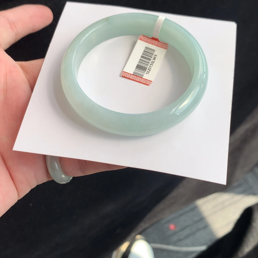 翡翠未镶嵌手镯67号53.3