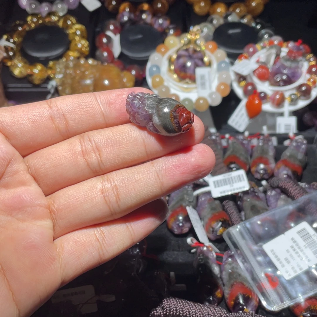 颈饰未镶嵌水晶极光23四色貔貅吊坠