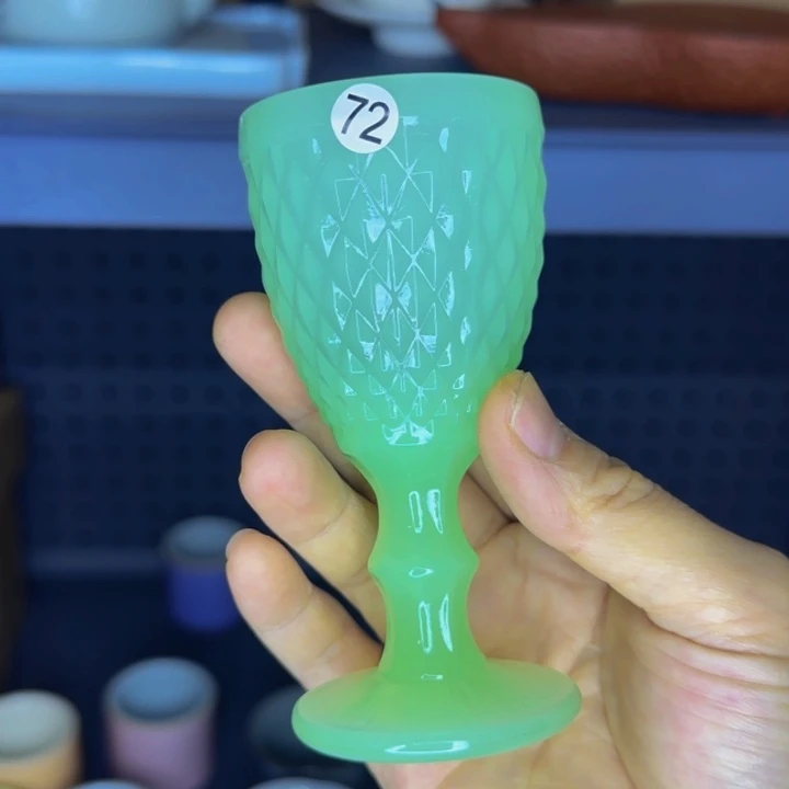 孤品绿色高脚杯72号