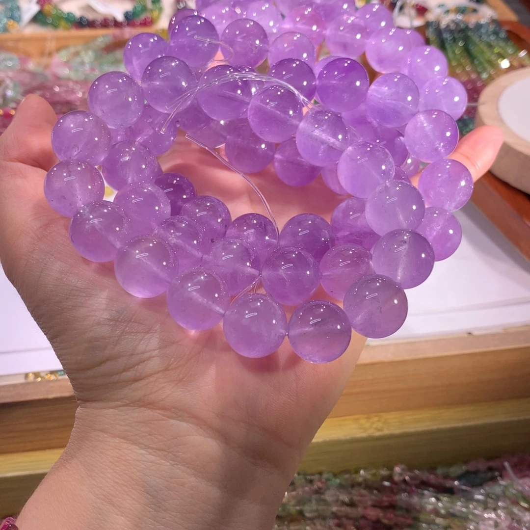 紫晶珠宝半成品未镶嵌多样性发其一（13.5mm）