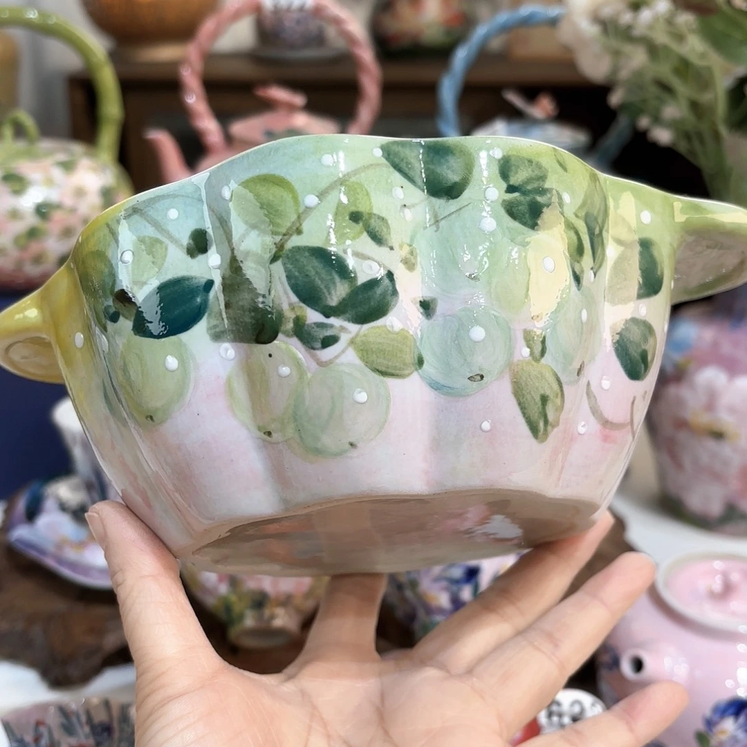 景德镇手绘高温釉下彩陶瓷茶具