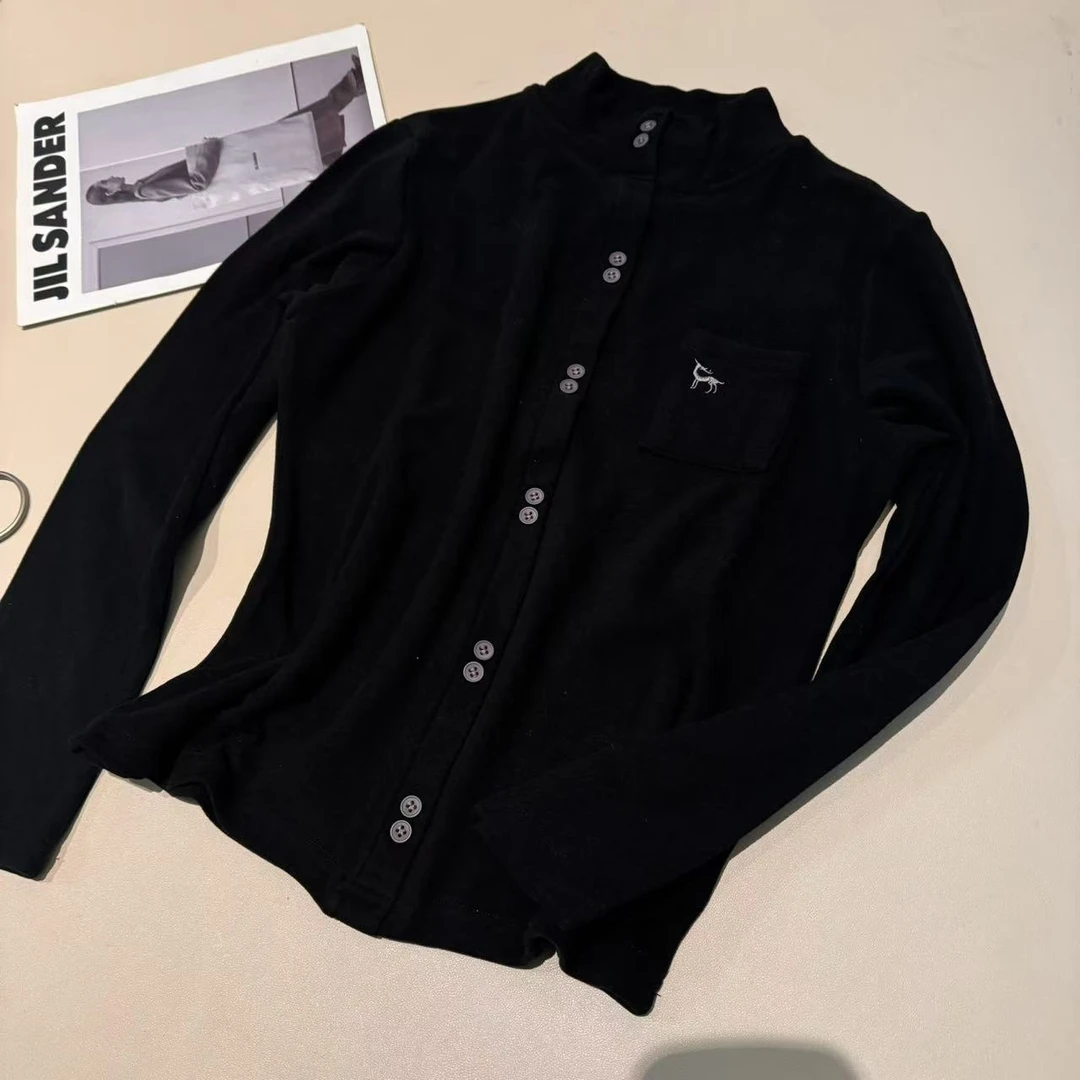 《优麦汇》YH8260秋冬款圆领时尚百搭长袖显瘦上衣款女