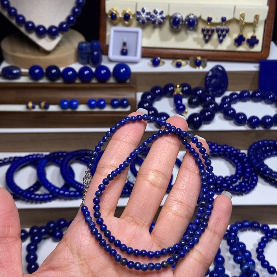 青金石未镶嵌锁骨链3mm+