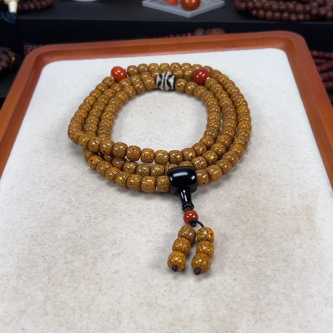 会***头星月菩提吊坠星月菩提子