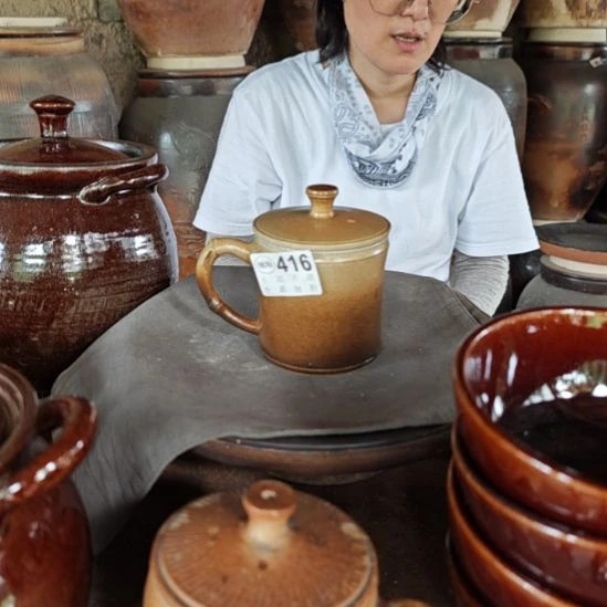 晓***峰瓷片416手工拉坯柴火烧制