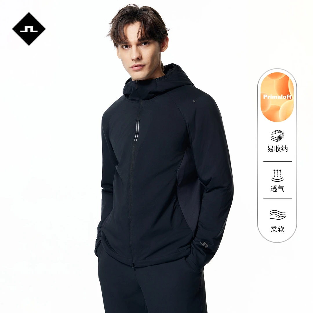 JLINDEBERG金林德伯格男士运动休闲Primaloft填充棉服连帽外套