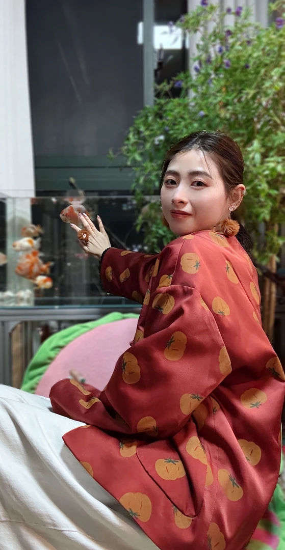 婉莹手工 中式唐装 好柿发生