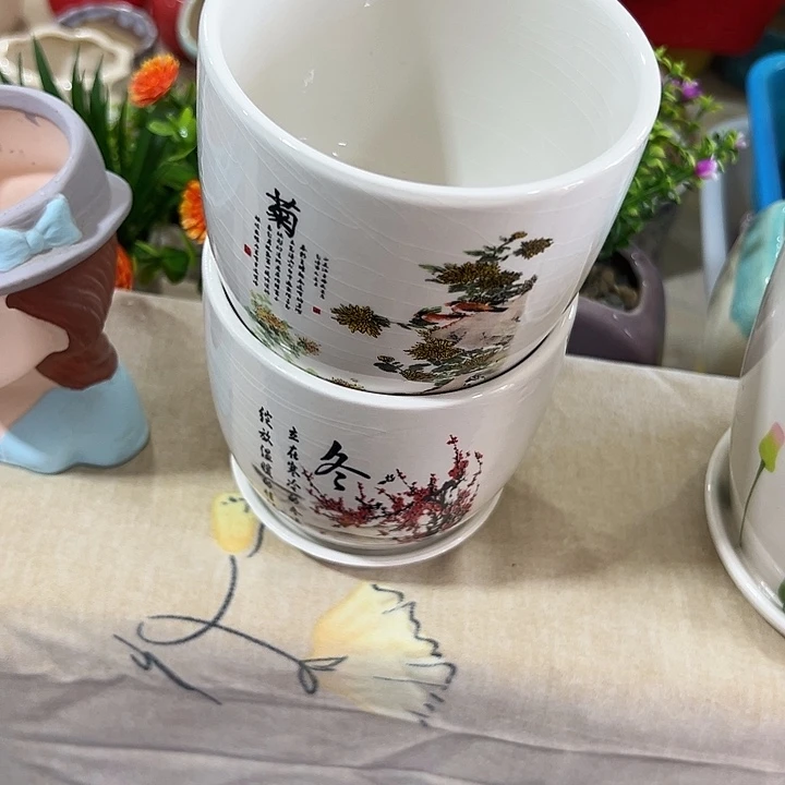 微瑕陶瓷花盆满9.9发
