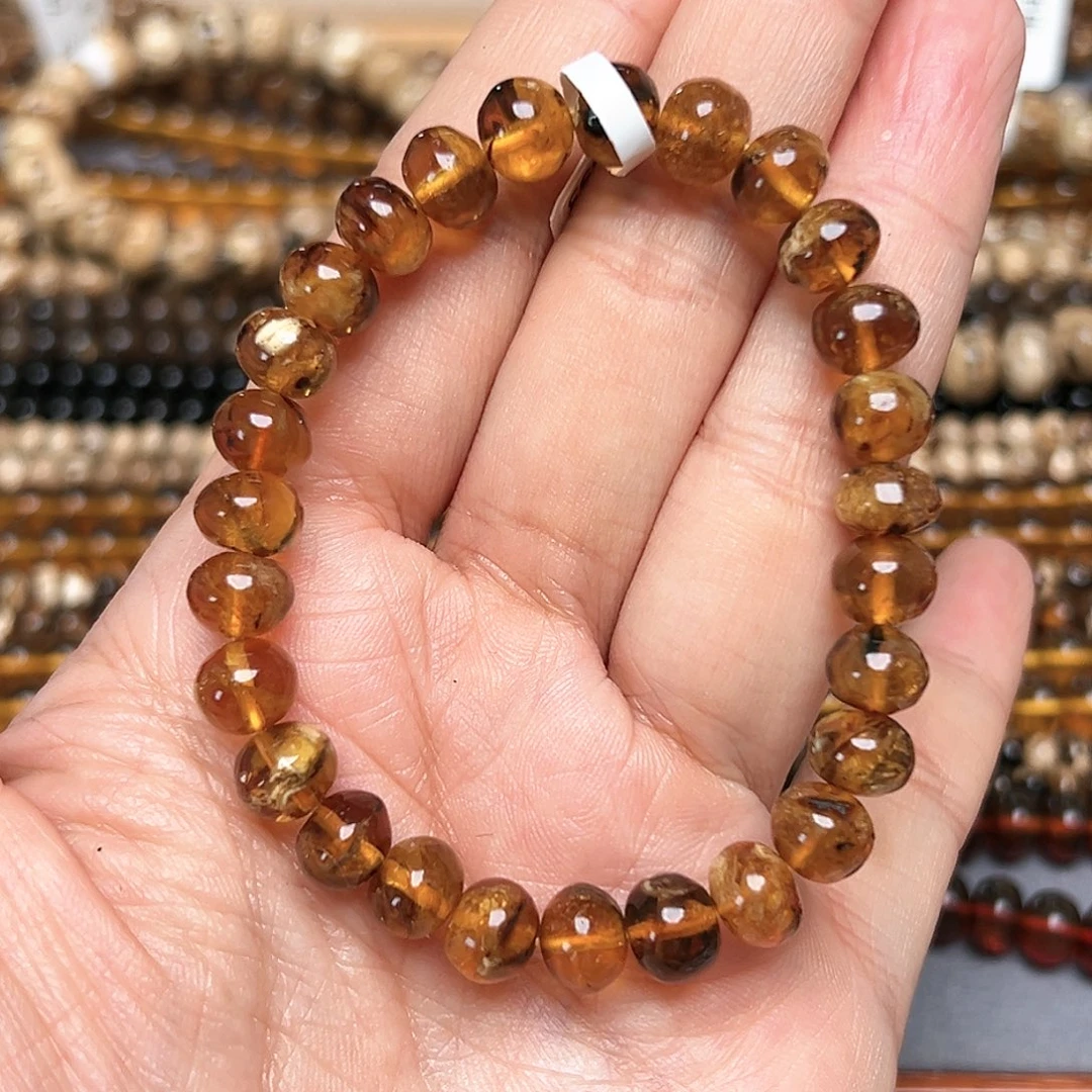 温****琥珀未镶嵌裸石抚顺琥珀八多样性发其一10672