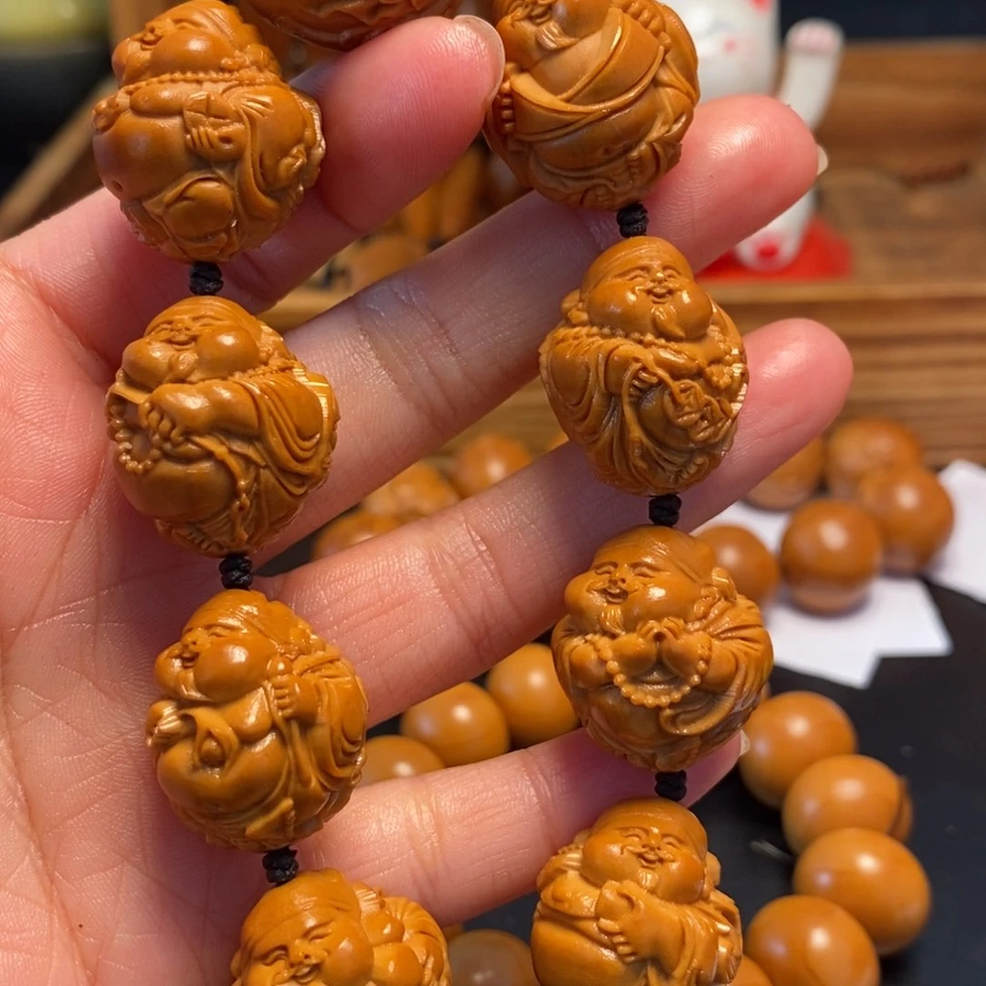 橄榄核手串/手链瑞兽财神
