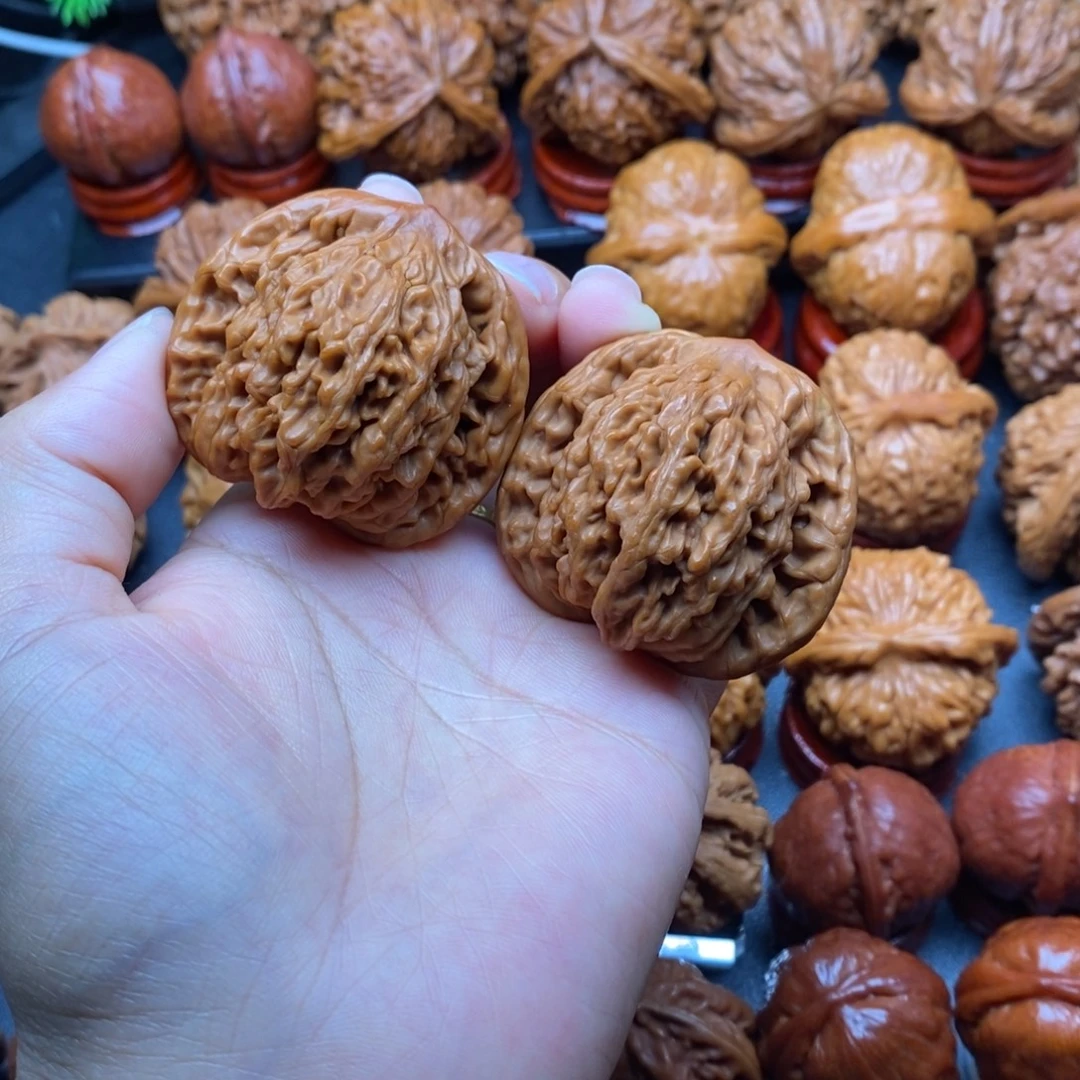 把件文玩核桃44虎头