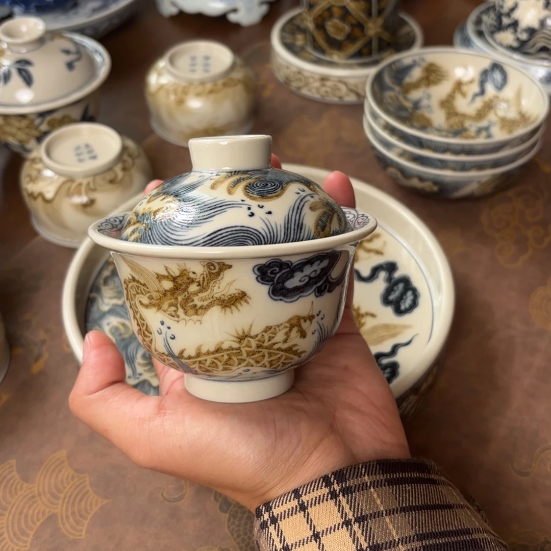 摆件景德镇手绘茶器
