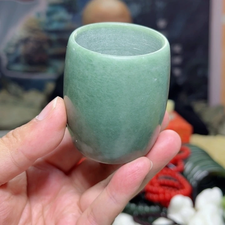 蛇纹石玉水杯多样性发货未镶嵌