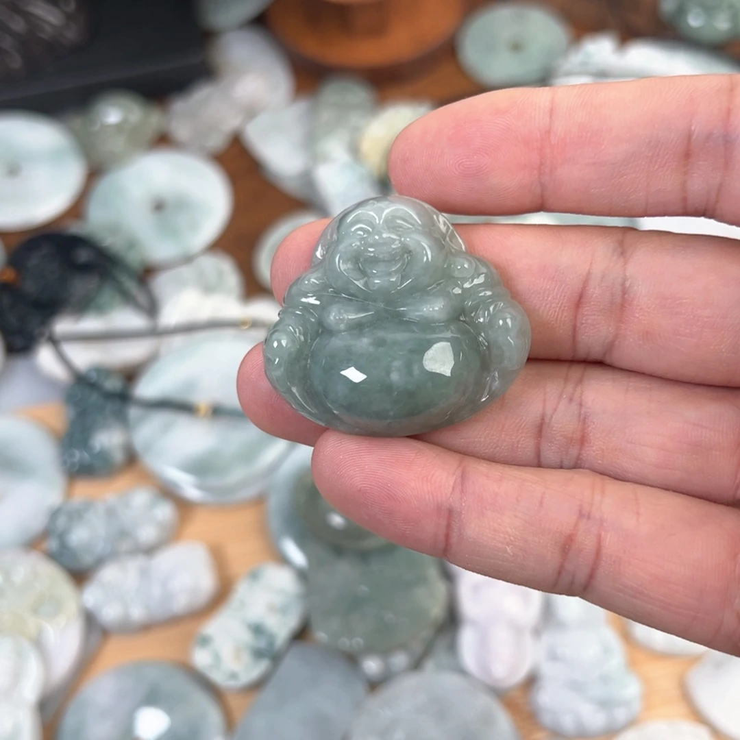 颈饰未镶嵌翡翠天然A货翡翠069