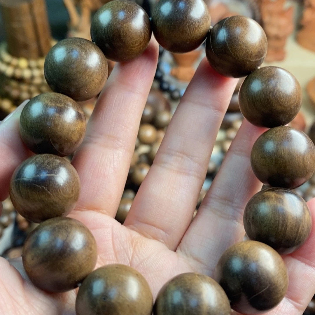 檀香木手串/手链印度迈索尔老山檀大瑕疵奶香1.8