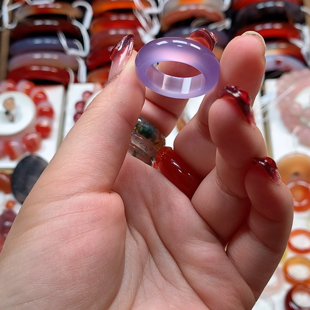 【闪购商品】玛瑙/玉髓戒指未镶嵌-****?