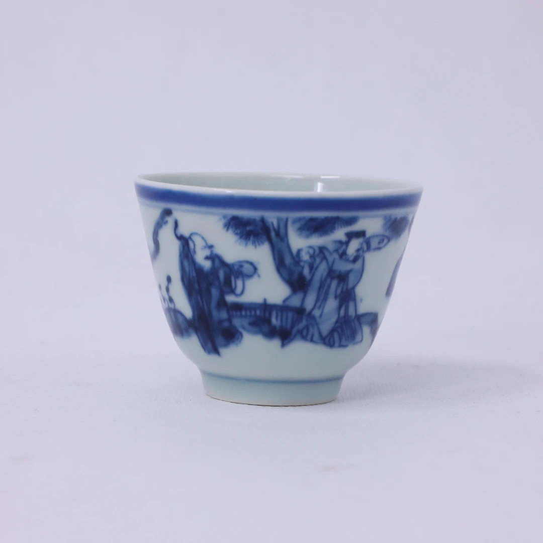 古陶瓷/青花三星纹杯LOT1691