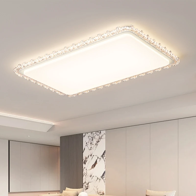 新款客厅主灯简约大气全光谱护眼吸顶灯智能奶油风卧室吸顶灯套餐