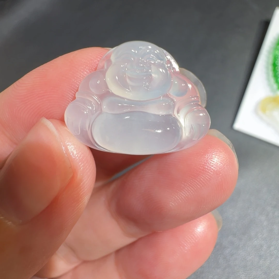 定制翡翠未镶嵌冰种起光佛公